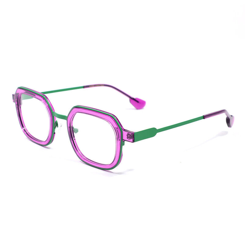 Luci Square Purple Glasses