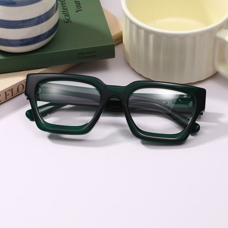 Petor Square Gray Glasses