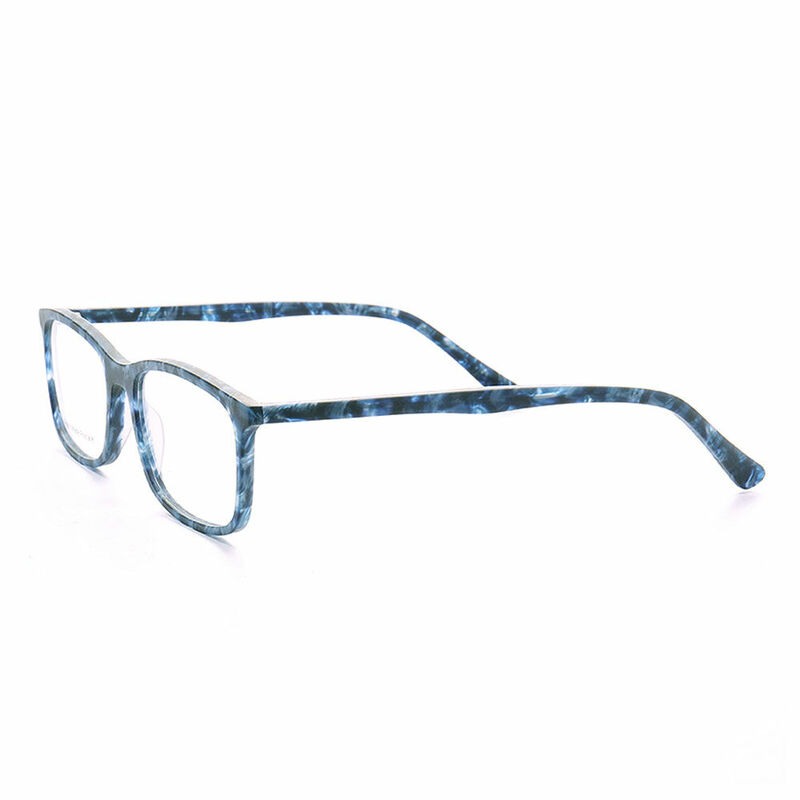 Baree Rectangle Blue Tortoise Glasses