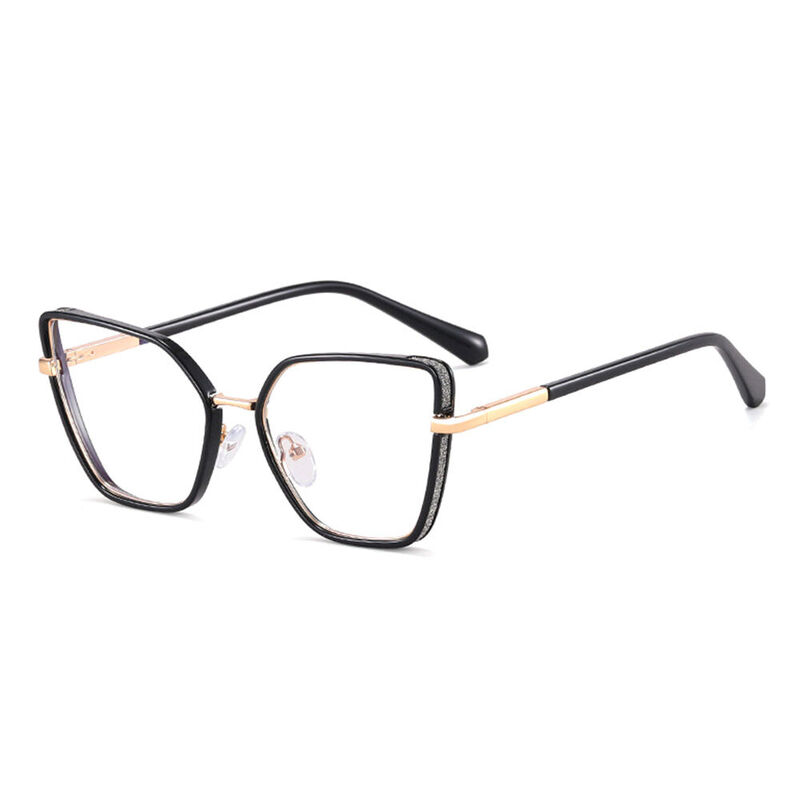 Christto Cat Eye Black Glasses