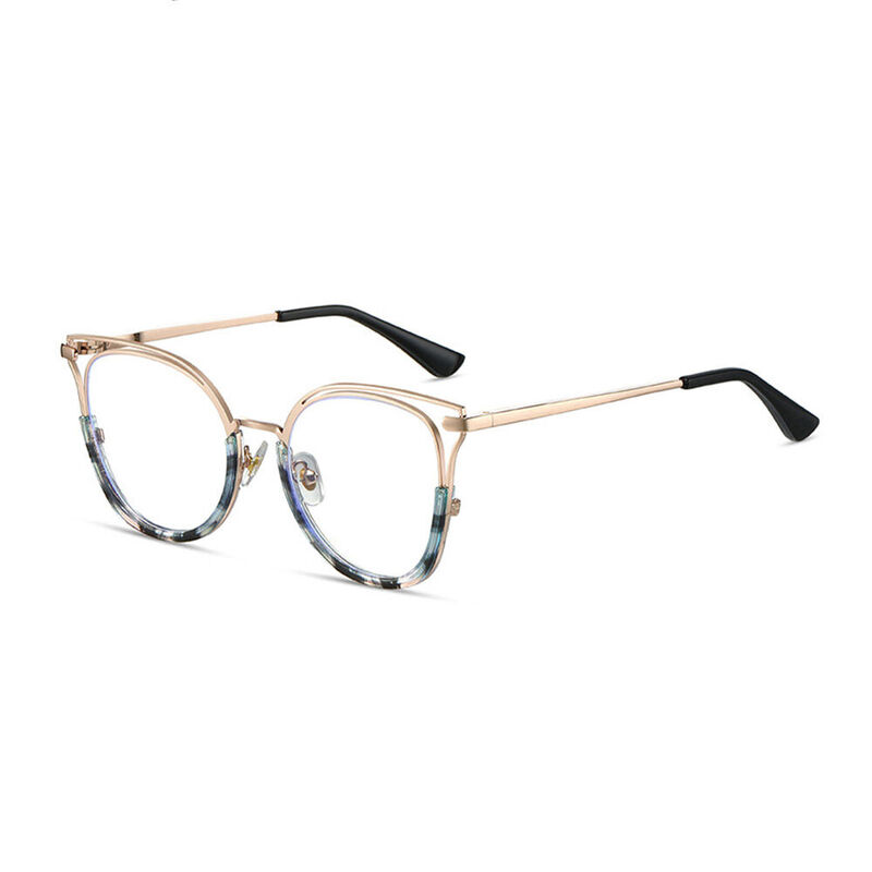 Helin Cat Eye Blue Glasses