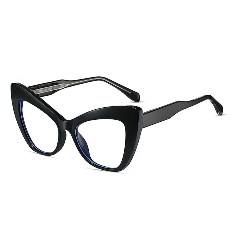 Huggins Cat Eye Black Glasses