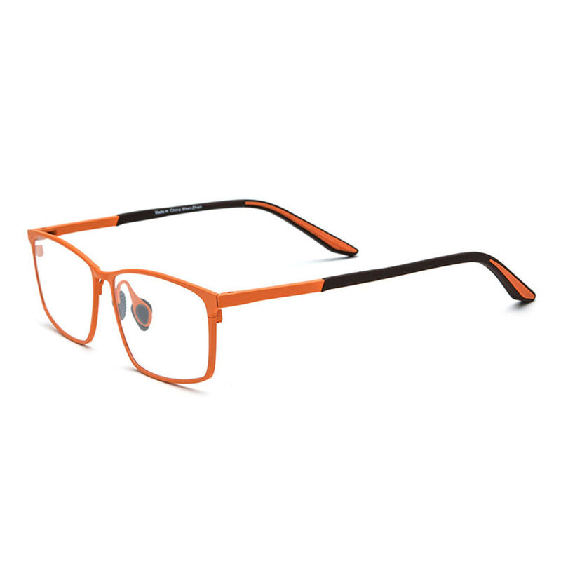 Katharine Rectangle Orange Glasses