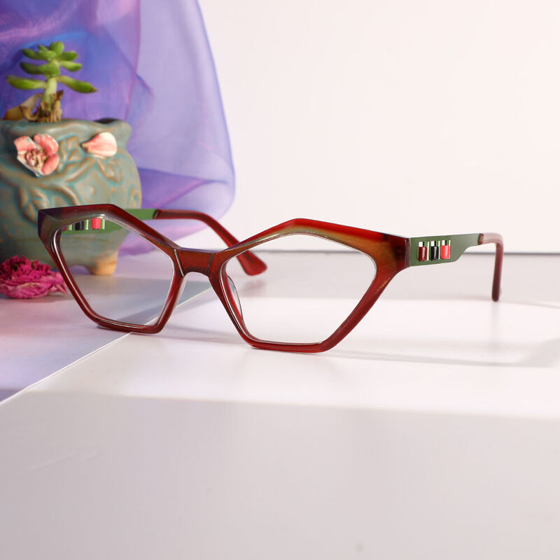 Darcy Cat Eye Rote Brille