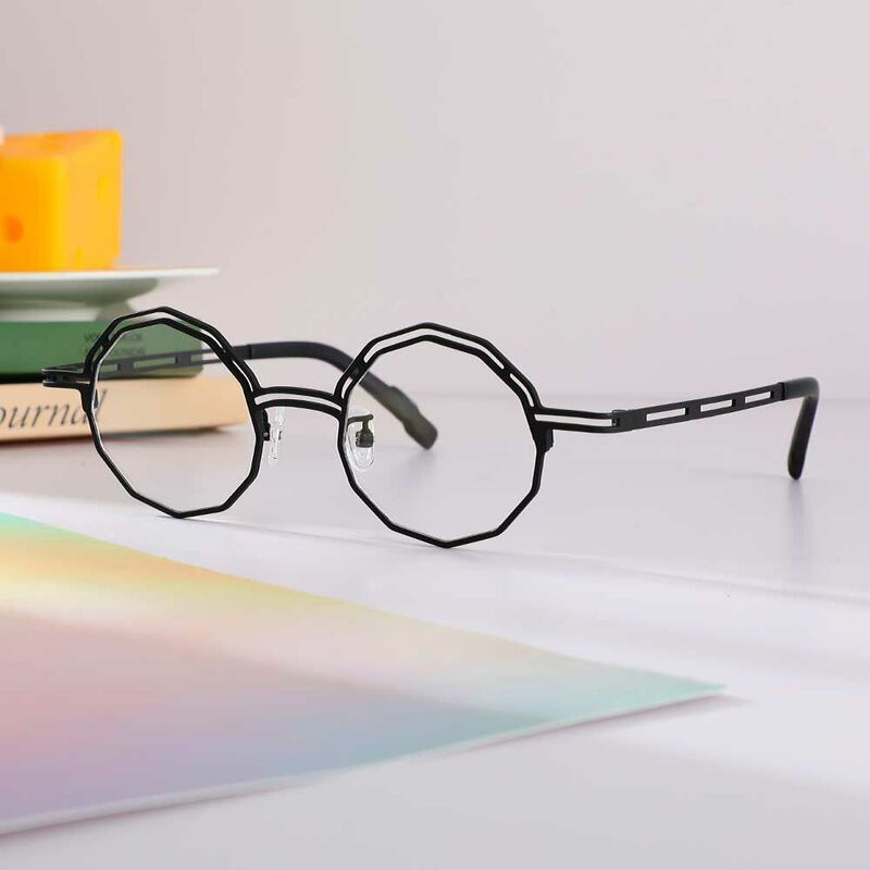 Galbraith Geometric Black Glasses