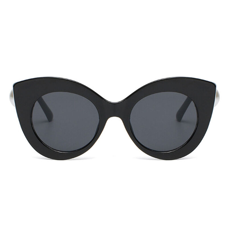 Calico Cat Eye Black Sunglasses