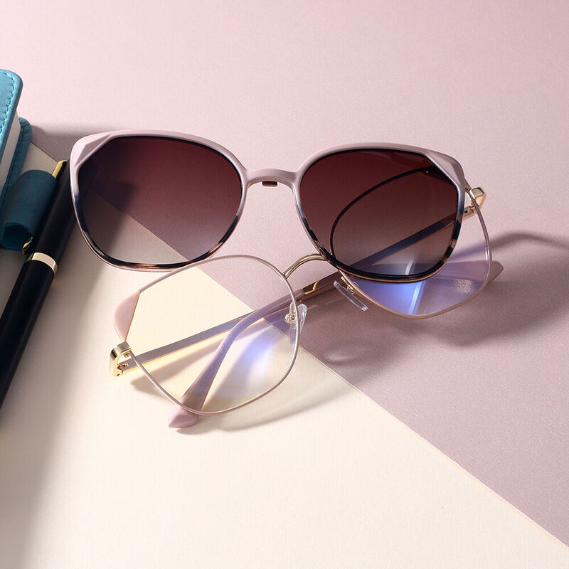 Stroll Cat Eye Brown Leopard Glasses