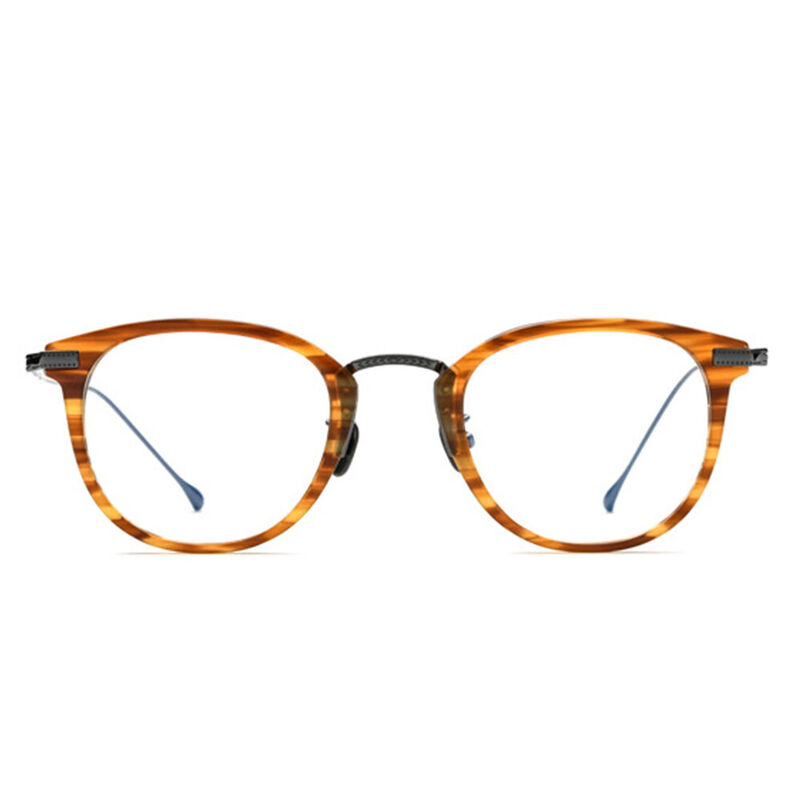 Dawson Round Orange Glasses