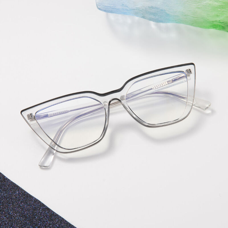 Elsa Cat Eye Black Glasses