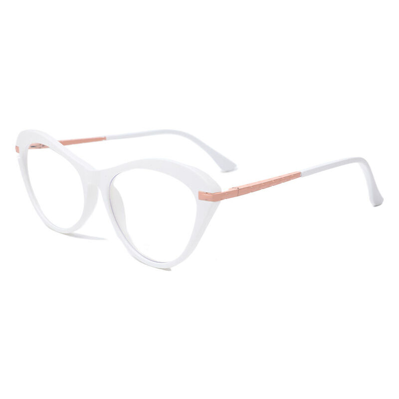 Rala Cat Eye White Glasses