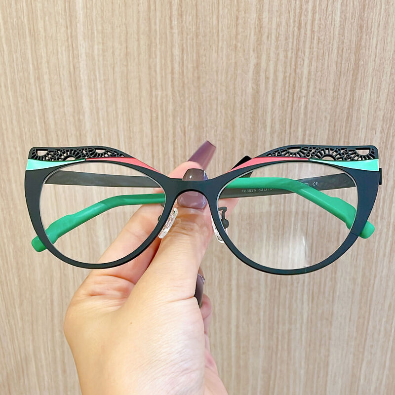 Maltz Cat Eye Black Glasses