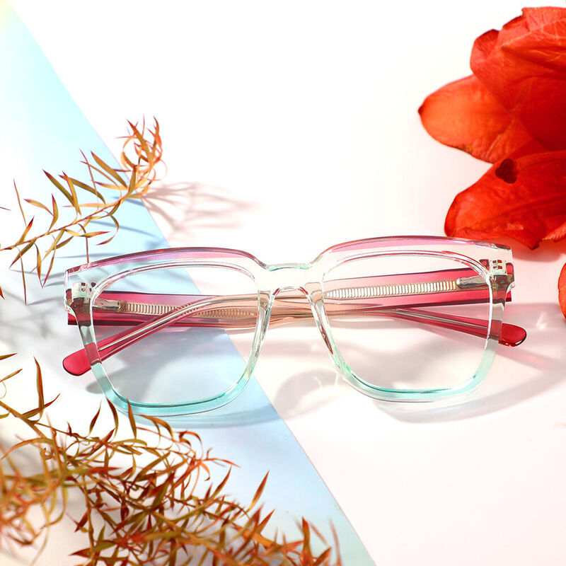 Romeo Square Green Glasses