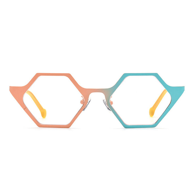 MacArthu Geometric Orange Glasses