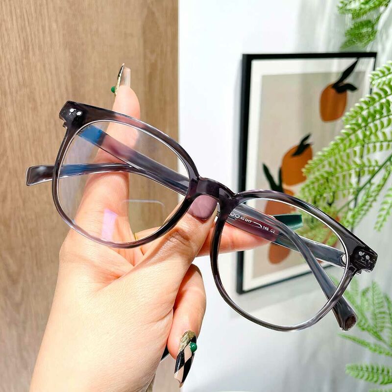 Conno Round Gray Glasses