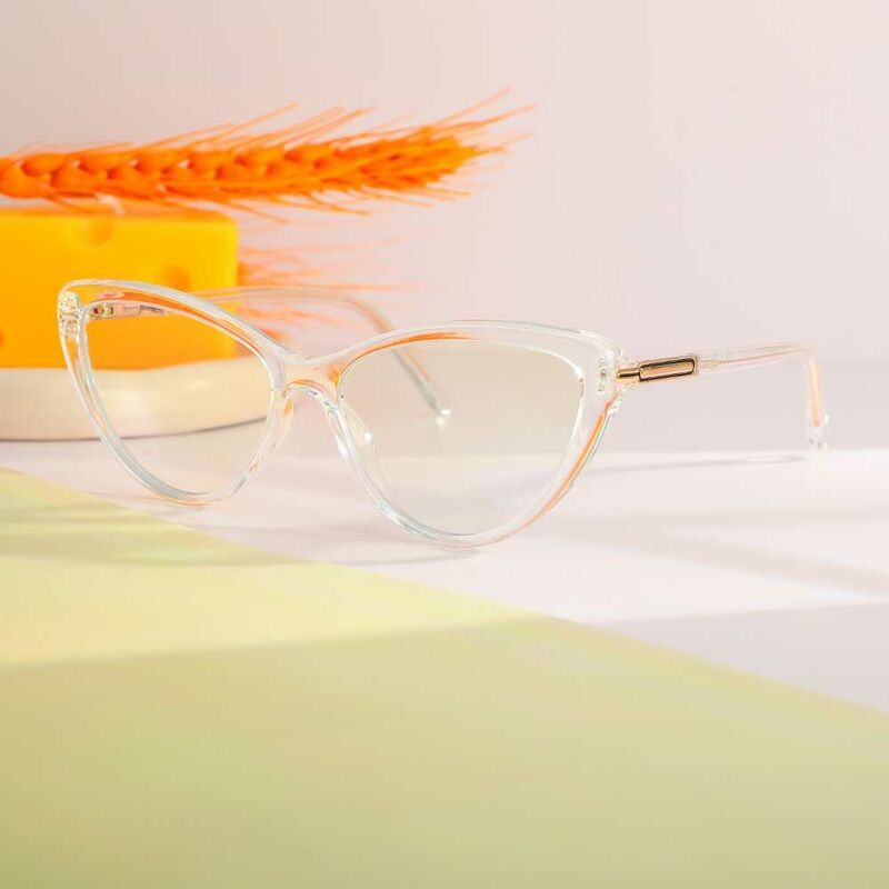 Natividad Cat Eye Clear Glasses