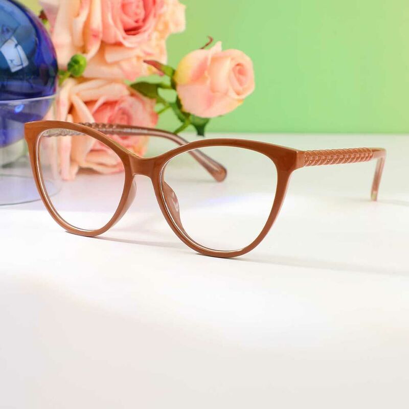 Occhiali da Vista Phoenix Cat Eye Marrone