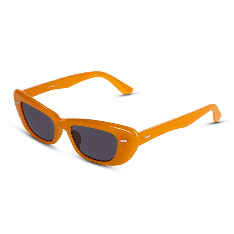 Time Race Rectangle Orange Sunglasses