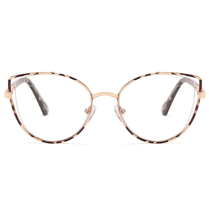 Marian Cat Eye Leopard Glasses