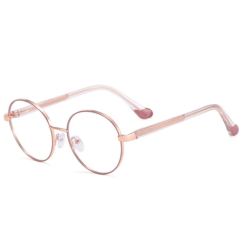 Aelius Round Pink Glasses