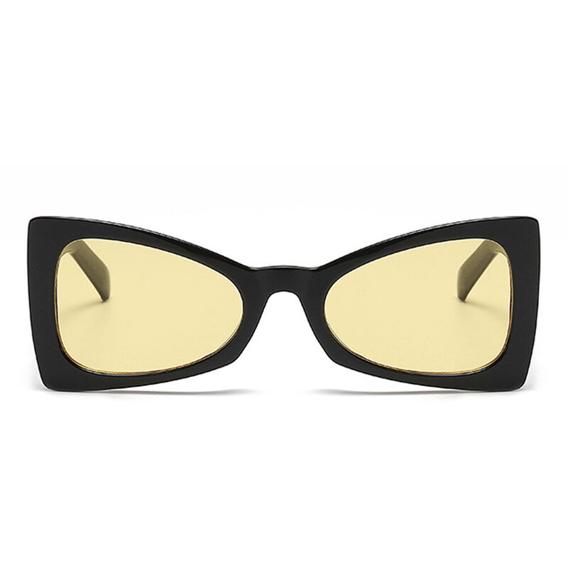 Aggie Cat Eye Black Sunglasses