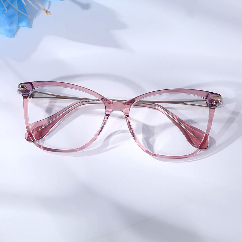 Aroma Cat Eye Pink Glasses