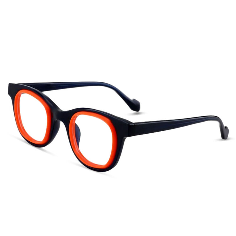 Weehan Square Orange Glasses