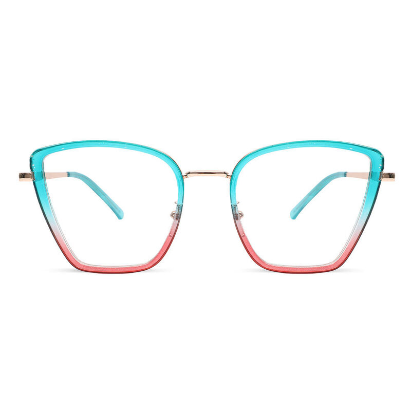 Juliei Cat Eye Blue Glasses