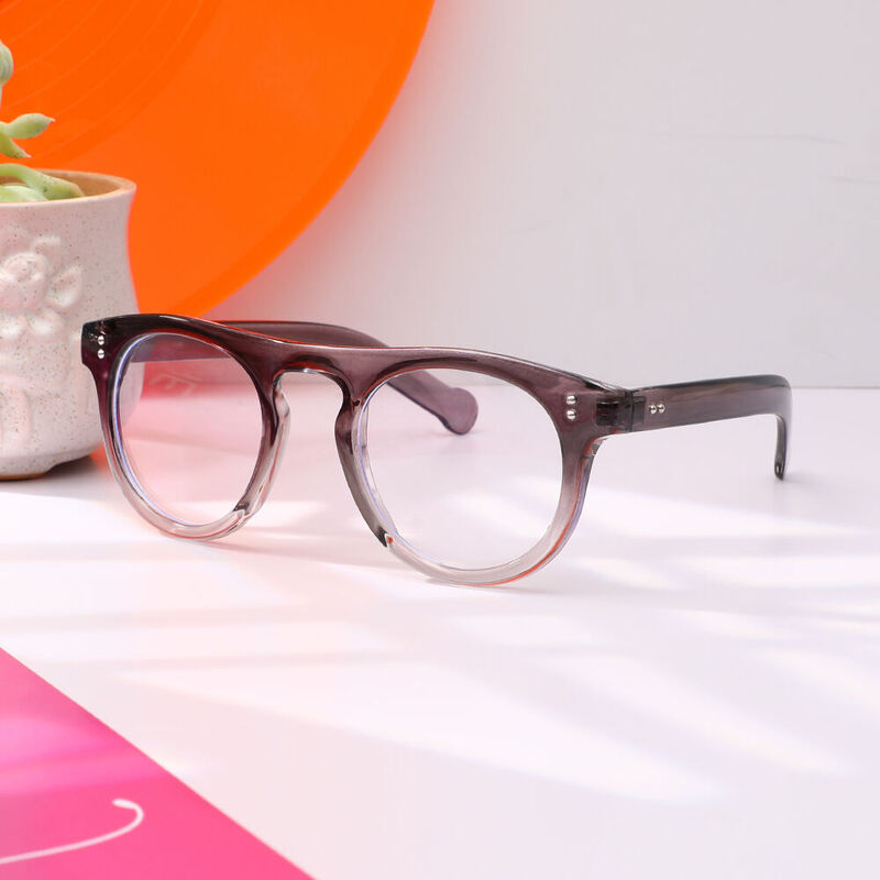 Paulei Round Gray Glasses