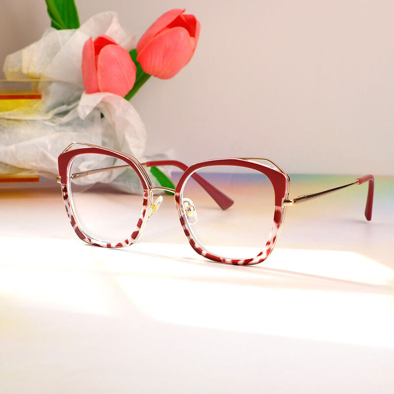 Patrick Cat Eye Purple Glasses