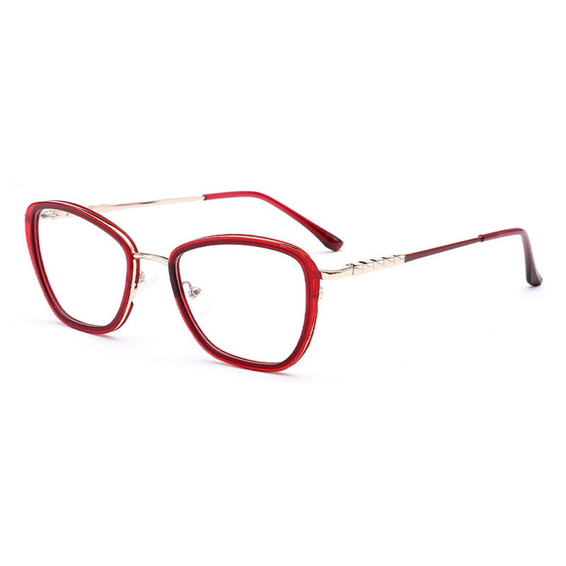 Xaviera Cat Eye Rote Brillen