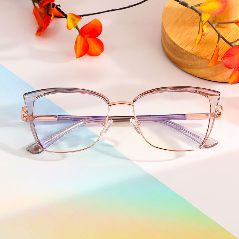 Clement Cat Eye Grey Glasses
