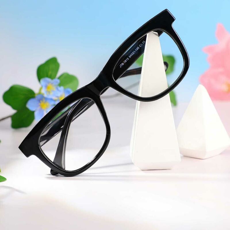 Luther Quadratische Schwarze Brille