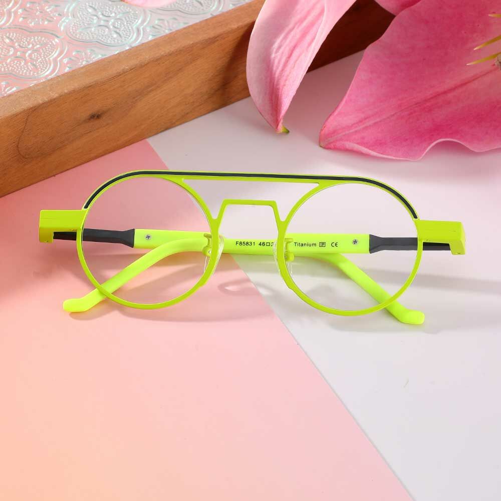 Harrima Aviator Green Glasses