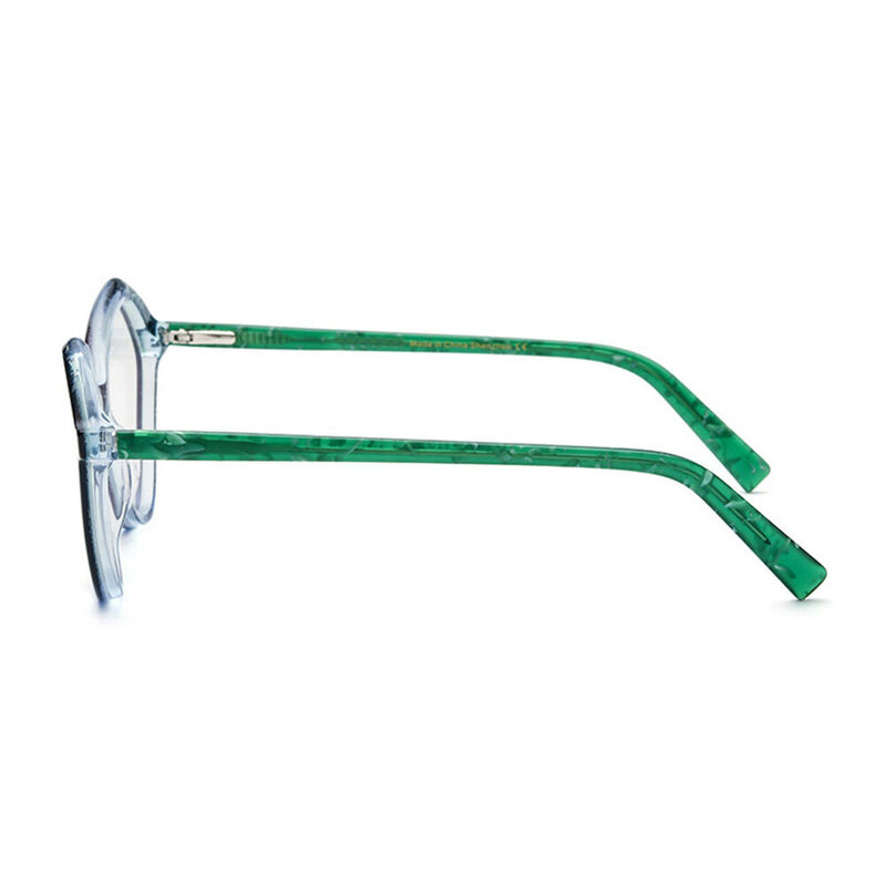 Jerria Cat Eye Green Glasses