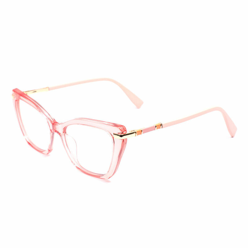 Zacharie Cat Eye Pink Glasses