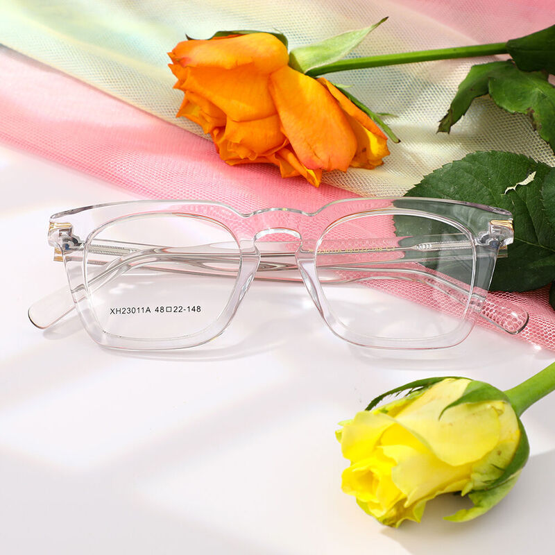 Zecharia Square Clear Glasses