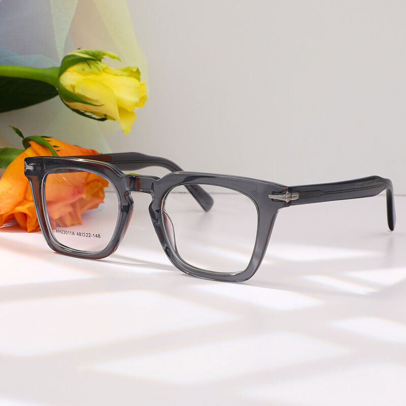 Zecharia Square Grey Glasses