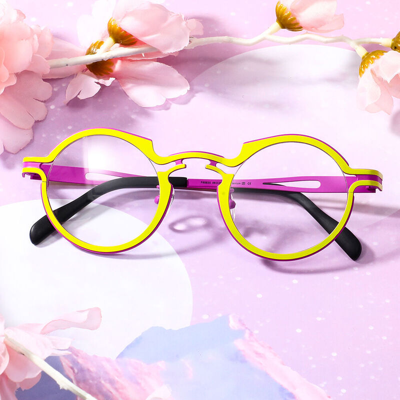 Macadam Round Yellow Glasses