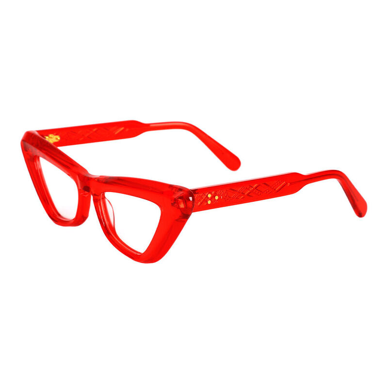 Grantha Cat Eye Red Glasses