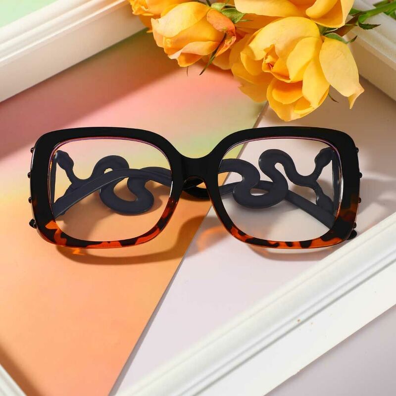 Duncan Square Black Tortoise Glasses