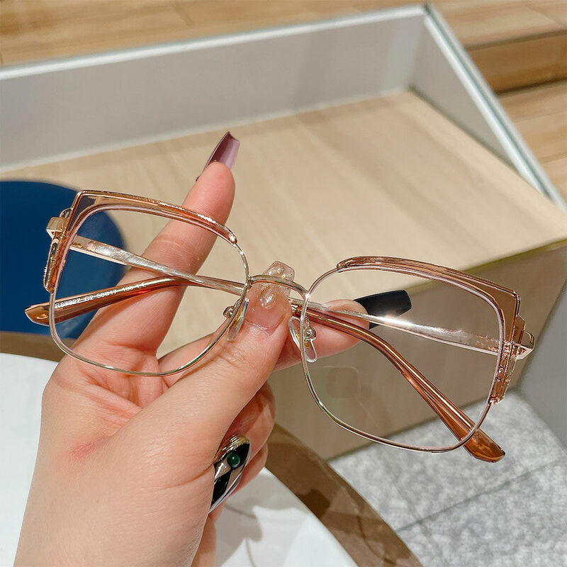 Beniene Cat Eye Champagne Brille