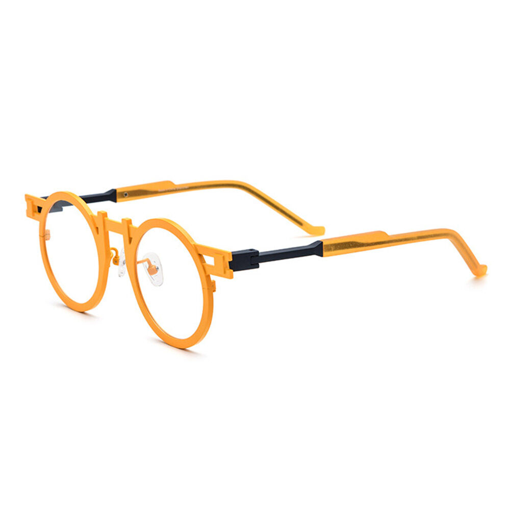 Beck Round Orange Glasses