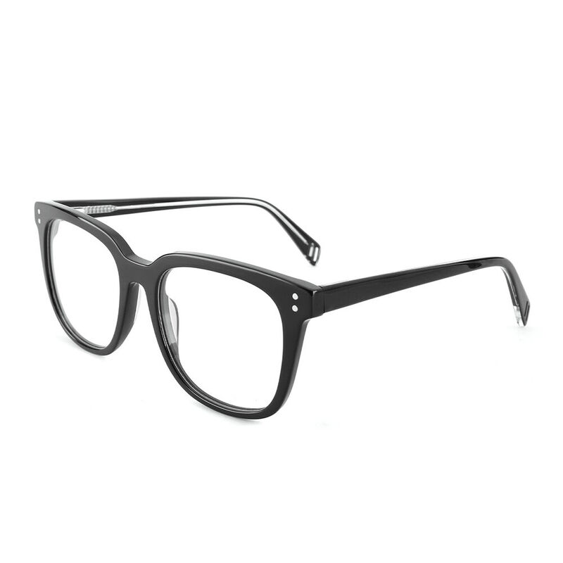 Newman Square Black Glasses