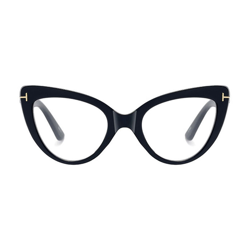 Astrid Cat-Eye Black Glasses - Aoolia.com