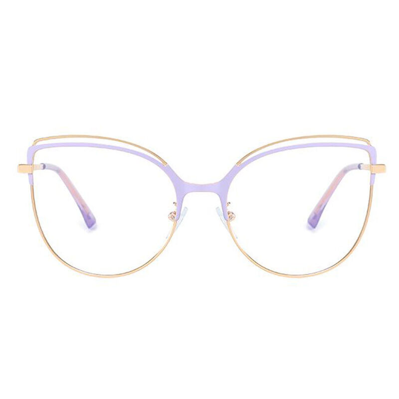 Tanya Cat Eye Purple Glasses