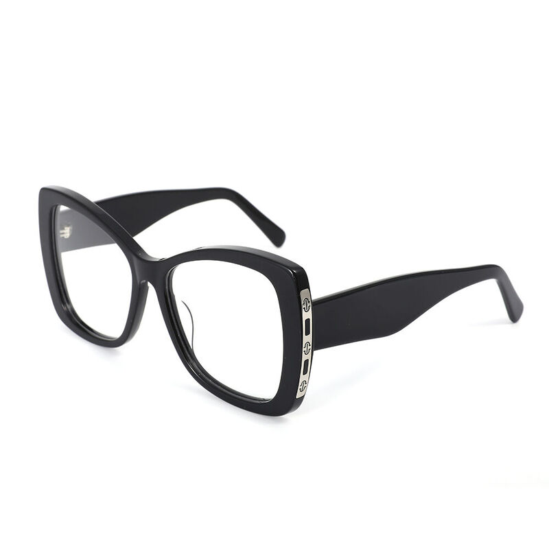 Tess Cat Eye Black Glasses