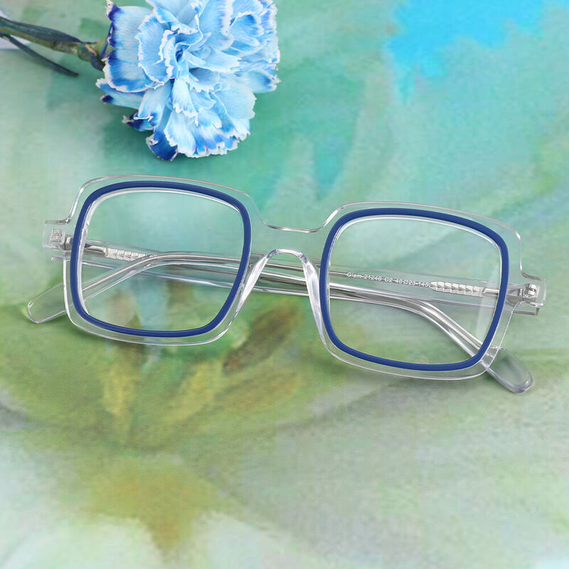 Malory Square Clear Glasses