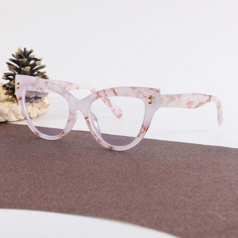 Bevis Cat Eye Pink Glasses