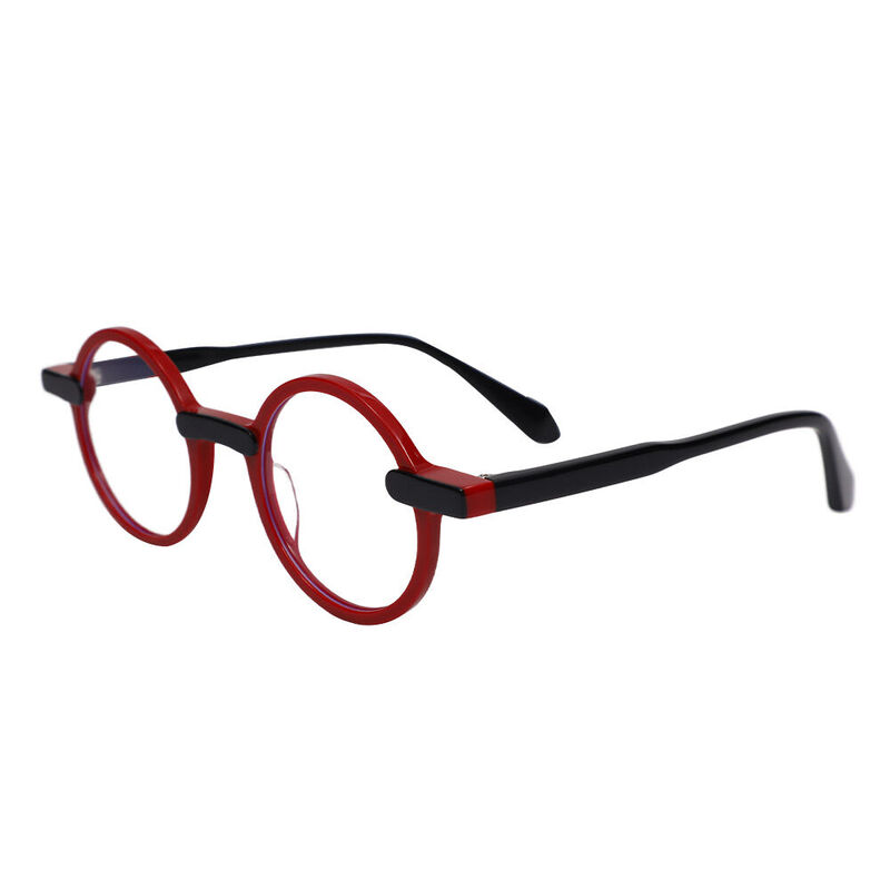 Neila Round Red Glasses