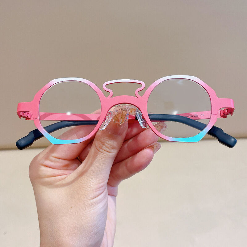 Matre Geometric Red Glasses